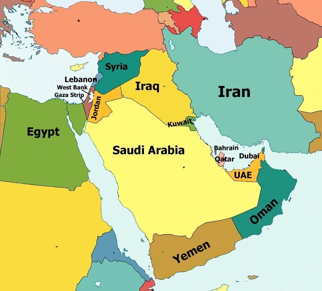 البحرين بلد في العالم خريطة