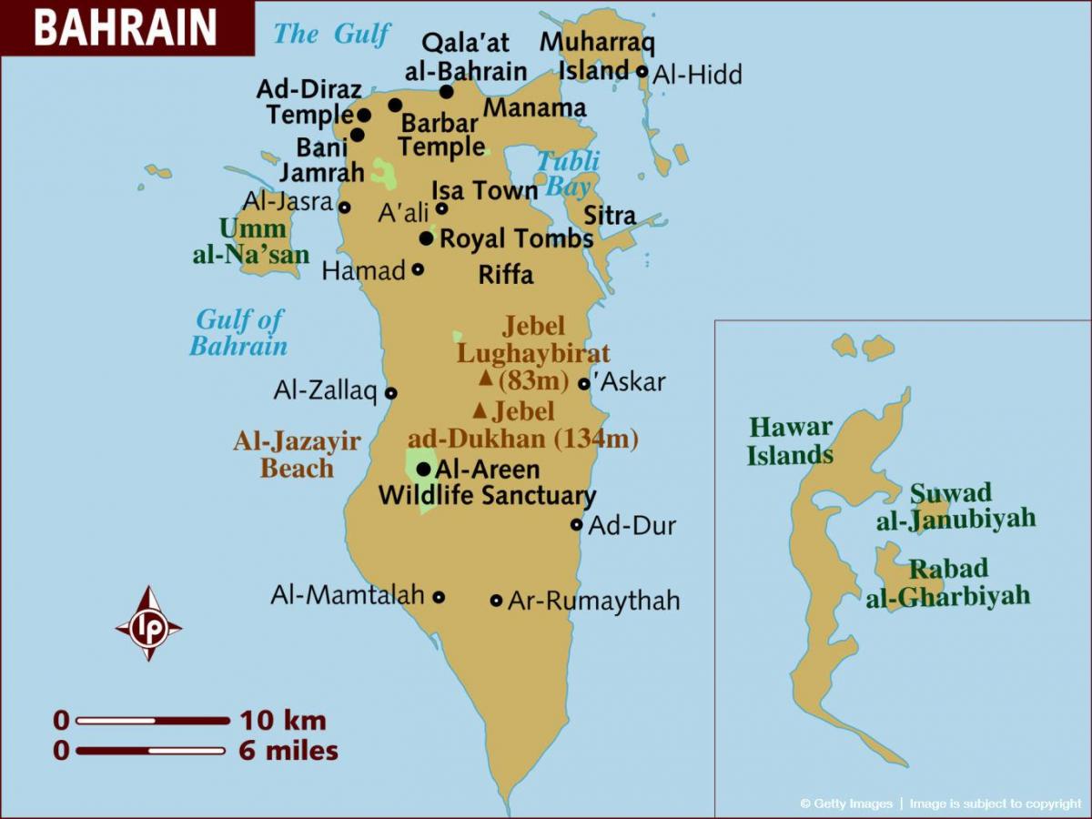البحرين خريطة