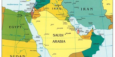 البحرين على خريطة الشرق الأوسط