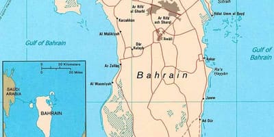 البحرين خريطة الطرق