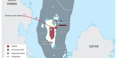 خريطة البحرين كتل