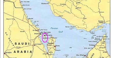 خريطة جزيرة البحرين 