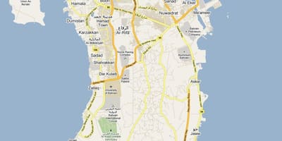 خريطة خريطة الشارع من البحرين