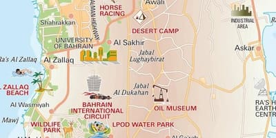 خريطة شجرة الحياة في البحرين ، 